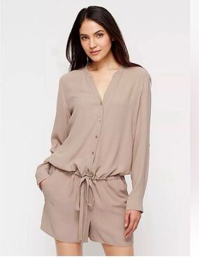 Women's silk dressy shorts romper
